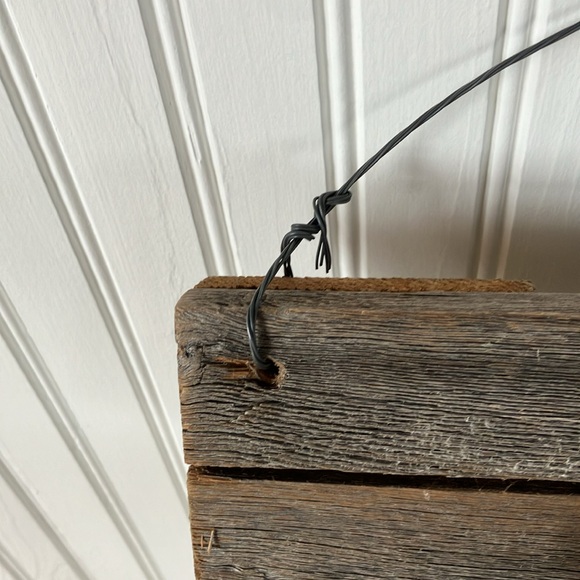 Rustic Farmhouse Natural Wood Board With Cast Iron Hooks Ready To Hang - Picture 5 of 13